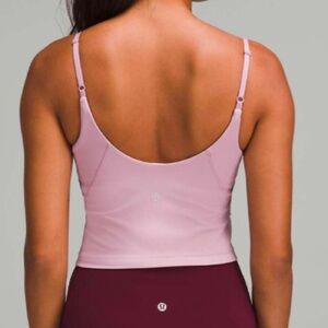 Lululemon Align Cropped Cami Tank Top *Light Support, A/B Cup
Rose Blush Size 0